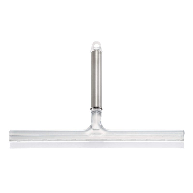 InterDesign iDesign Forma Brushed Stainless Steel Squeegee with Suction Storage Hook - 12" x 8" - Image 3