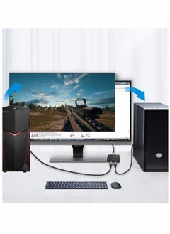 Y&D Dp Switcher, One-to-two, Two-to-one Bidirectional Interconversion Switching Distribution Converter, 1.4 Switch Bi-direction, 8k@30hz, 4k@120hz Splitter for Multiple Sources (8k)  - Image 4