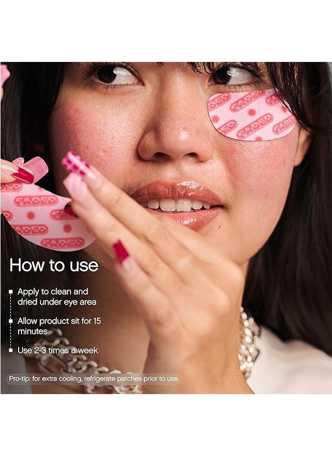 TOPICALS Brightening and Cleaning Eye Masks 6 Pairs, Patches to Depuff, Hydrate, Brighten and Cool, Reduce Dark Circles and Fine Lines, Faded Brightening Under Eye Masks  - Image 3