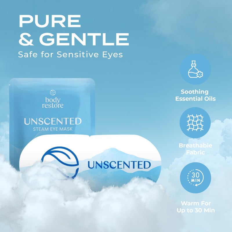 Body Restore Heated Eye Mask 5 Pack â€“ Easter Basket Stuffers, Easter Birthday Gifts for Women & Men, Steam Warm Compress for Dry Eyes, Stye Eye Treatment, Eye Patch â€“ Unscented - Image 4