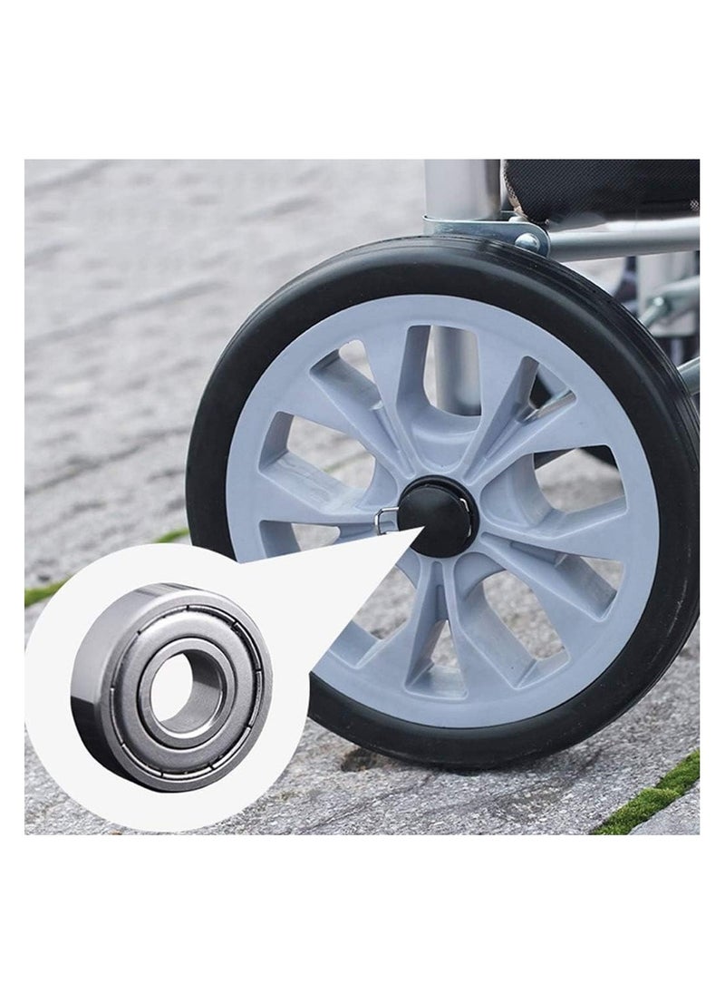 Generic Trolley Fashion Large Reinforced Aluminum Folding Portable Trolley Car Shopping Trolley Bag with Chair  - Image 3