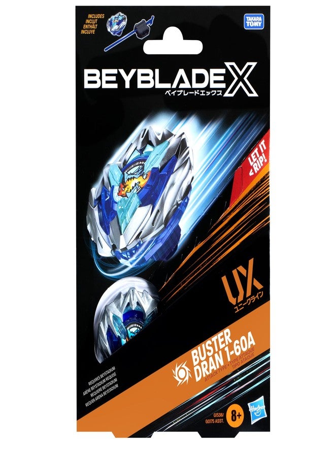 BeyBlade باي بليد إكس باستر دران 1-60A مجموعة بداية مع قمة نوع الهجوم وإطلاق النار؛ ألعاب/ألعاب معتمدة من تاكارا تومي للمعارك للأولاد والبنات 8+ - Image 4