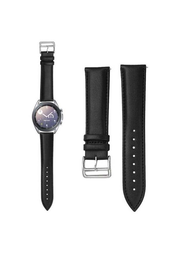 فيسوس فرقة استبدال الجلود الأصلية لـ Samsung Galaxy Watch3 41mm أسود