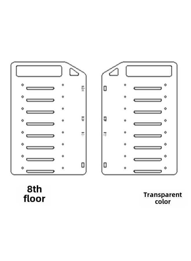 Generic - Digital Computer/mobile Hard Drive Box Usb 3.0 Superspeed Interface High-speed Data Transfer Durable Aluminum Alloy Enclosure-Color:8-layer Transparent - Image 1