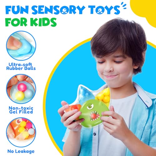 LESONG Sensory Fidget Toys for Kids Toddlers 4 Pack Color Sorting Sensory Toys for Autism Students Calm Down Quiet Fidget Toys for Classroom Prizes Travel Games Gifts for Easter Basket Stuffers - Image 5