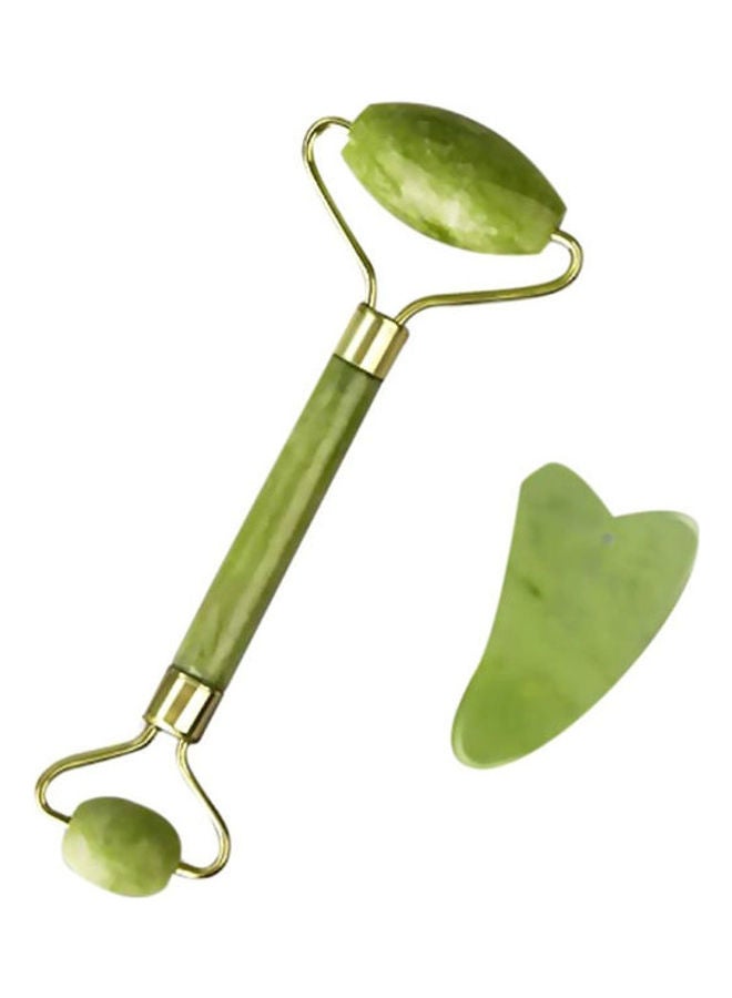 إسكدنيا جهاز تدليك الوجه ومساجه من حجر اليشم مع علاج جوا شا أخضر - Image 1