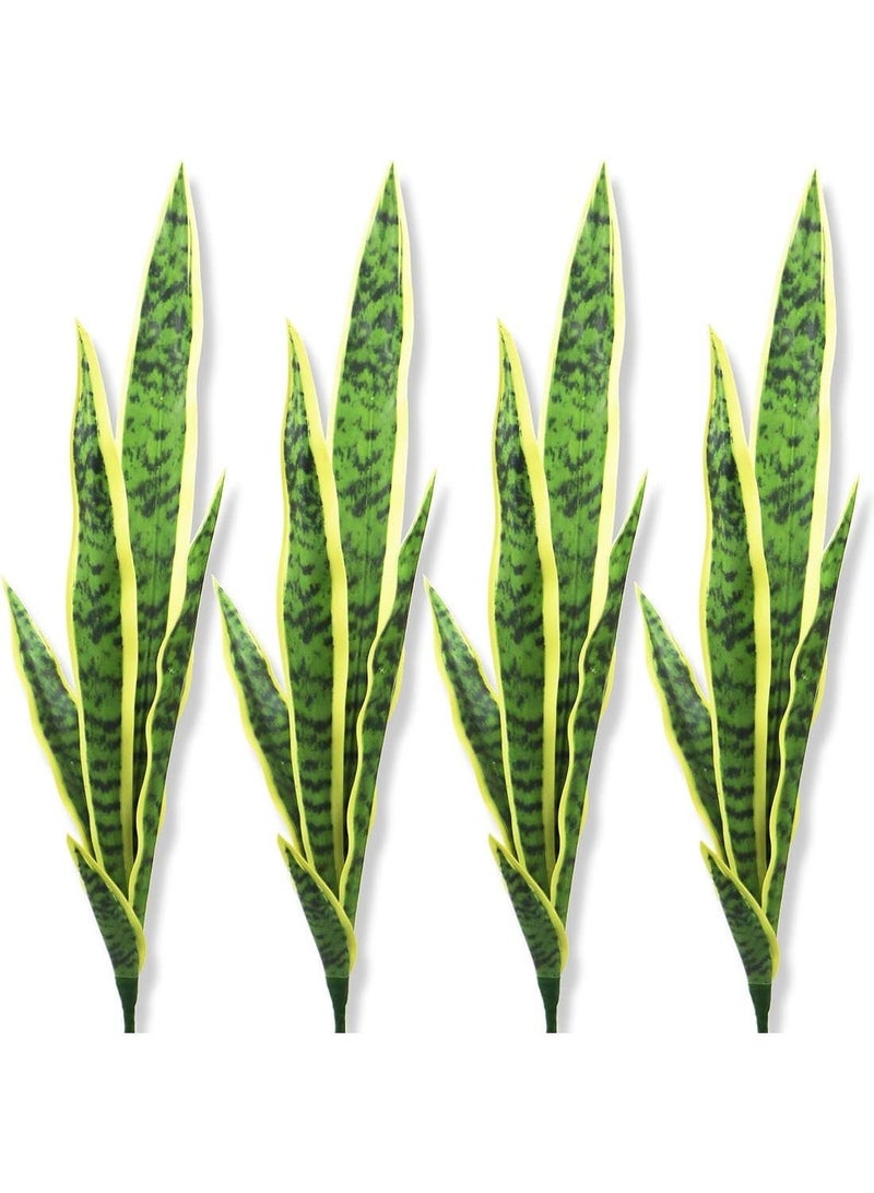 LATIFA Artificial Snake Plants, 30 Inch Faux Sansevieria Agave, Set of 4 - Image 1