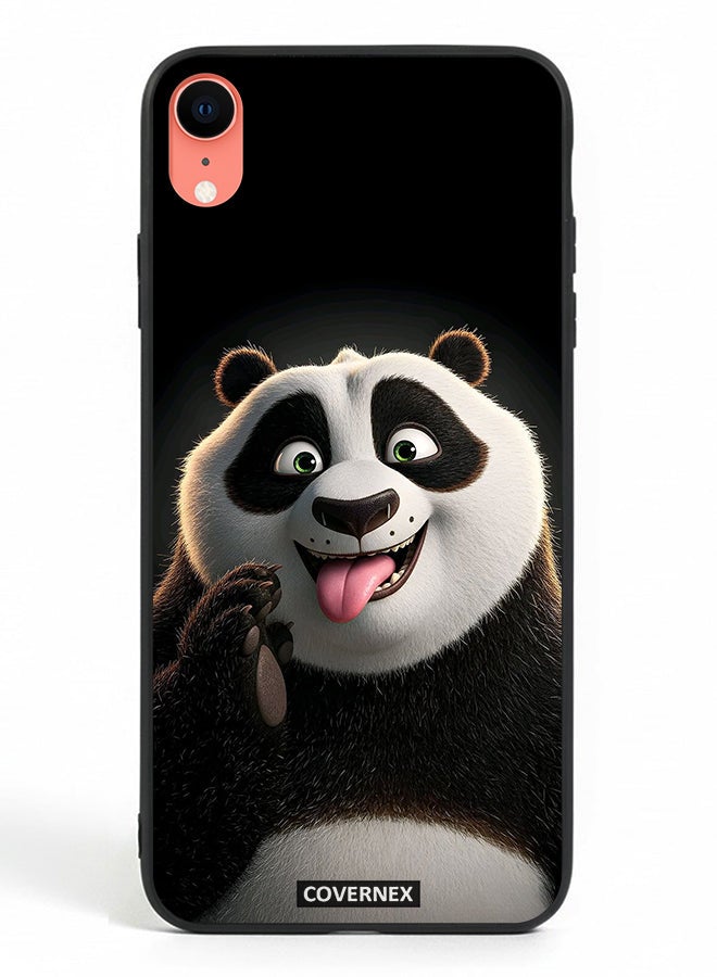 Covernex Apple iPhone XR Protective Case Cover Printed Featuring Kung Fu PAnda Playful Expression - Image 2