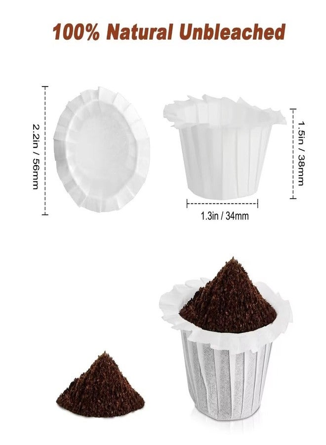 Kicovitifa Disposable Paper Coffee Filters, Keurig K Cup Paper Filters for Keurig Single Brewer Reusable Cups, K-cup Coffee Pods, Fits All Brands Reusable K Cups (300) - Image 2