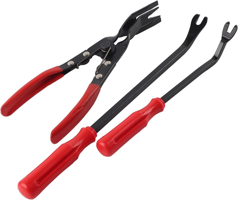 JTLB 3Pcs Door Trim Rivets Clips Pliers Fastener Remover Puller Pry Bar Tool Kit - Image 5