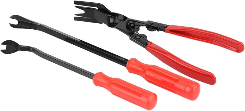 JTLB 3Pcs Door Trim Rivets Clips Pliers Fastener Remover Puller Pry Bar Tool Kit - Image 1