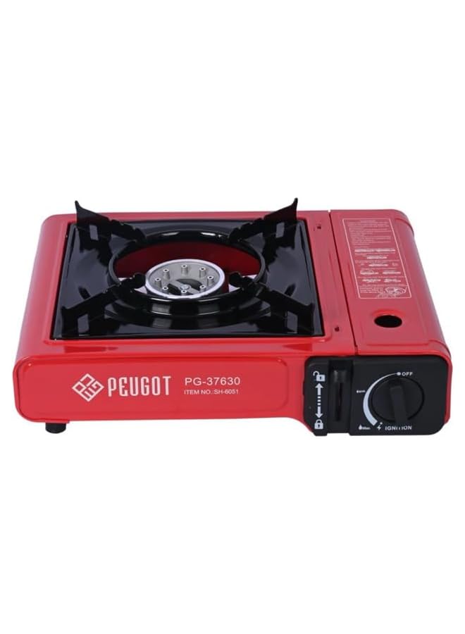 Generic Peugot 2IN1 Portable Gas Stove PG 37630 (Red) - Image 1