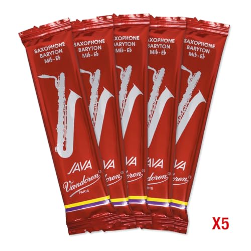 Vandoren SR3425R Bari Sax JAVA Red Reeds Strength 2.5; Box of 5 - Image 3