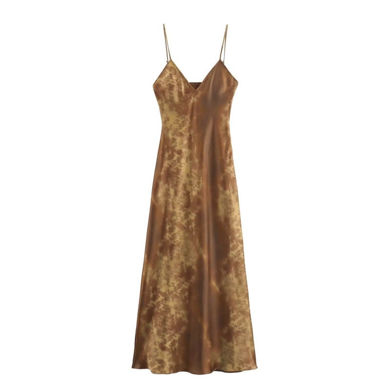 New Women'S Clothing Women'S Silk Satin Texture Underwear Style Suspender Dress Slimming - Image 4
