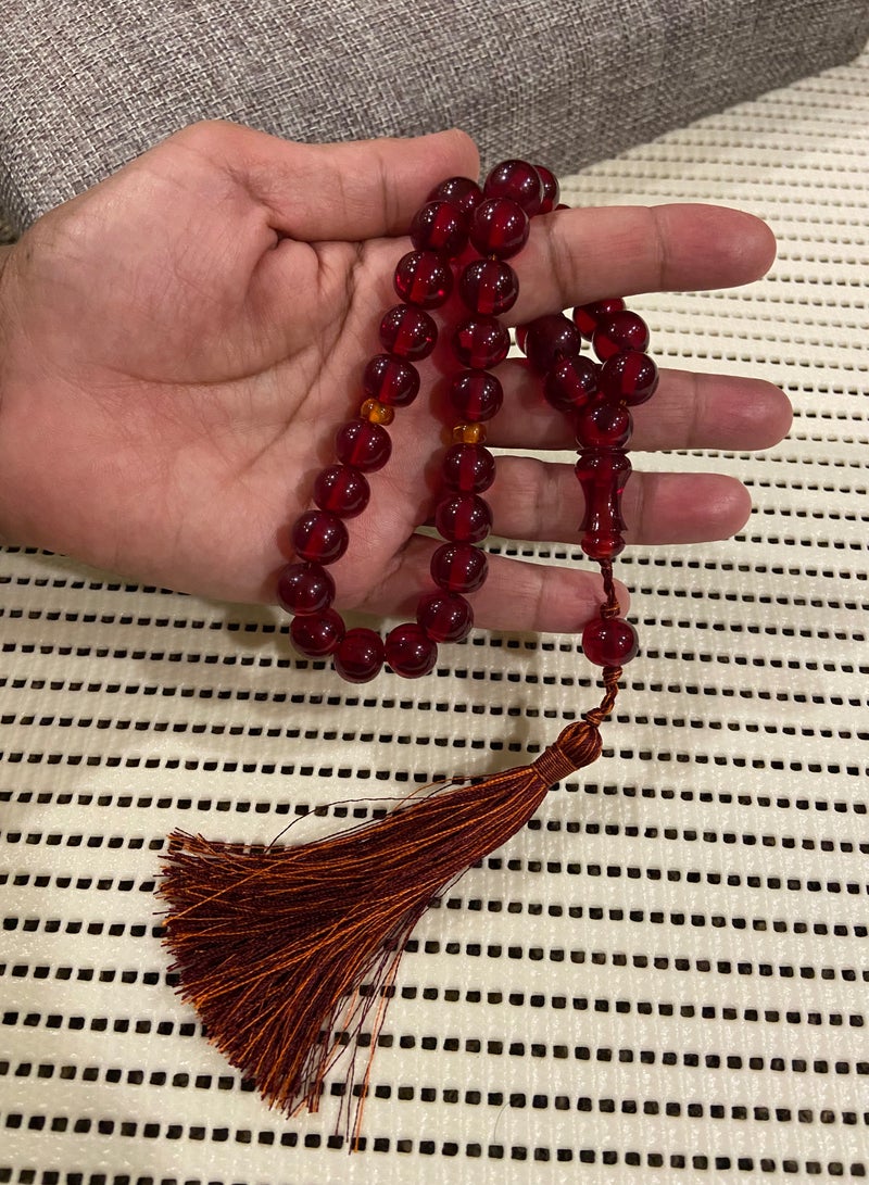 سبحة رجالية من الفاتوران عدد الخرز 33 ومقاس الخرز 12mm*10.5mm - Image 2