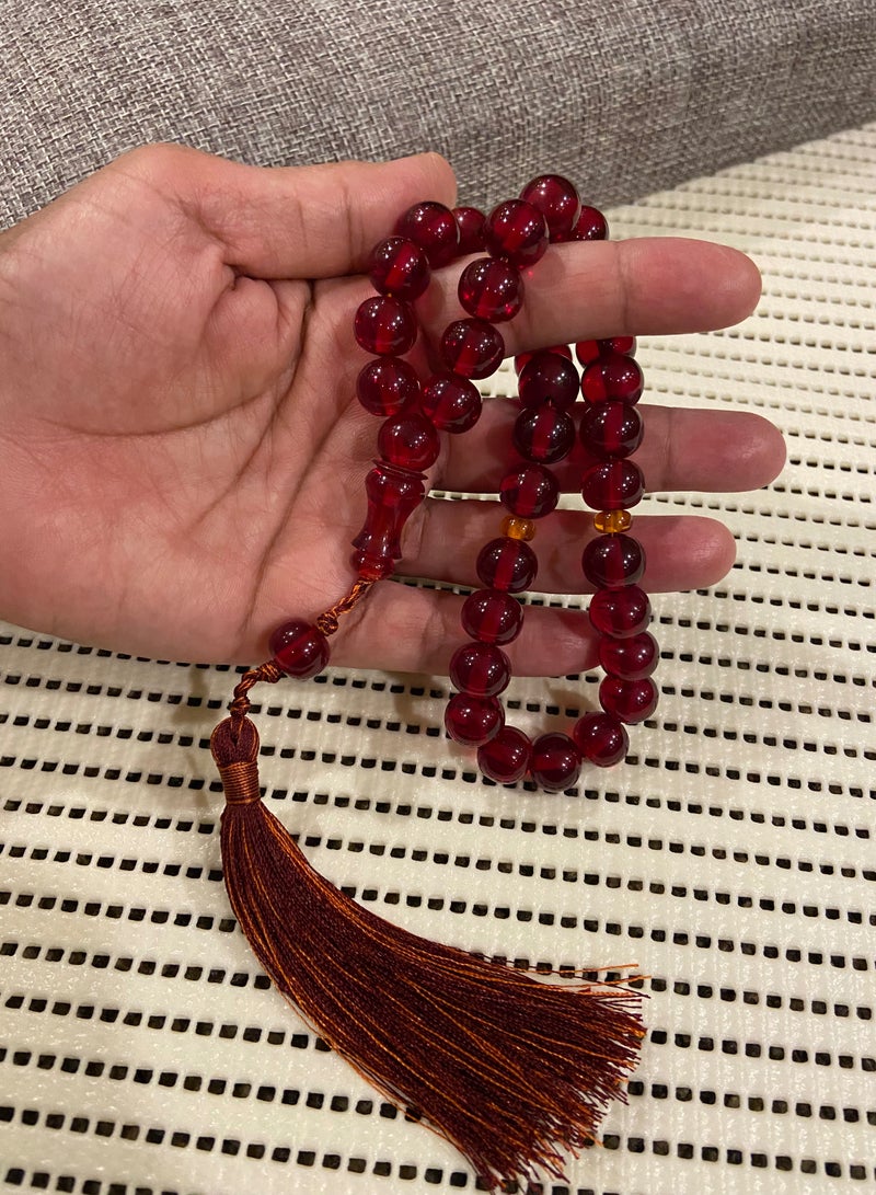 سبحة رجالية من الفاتوران عدد الخرز 33 ومقاس الخرز 12mm*10.5mm - Image 4