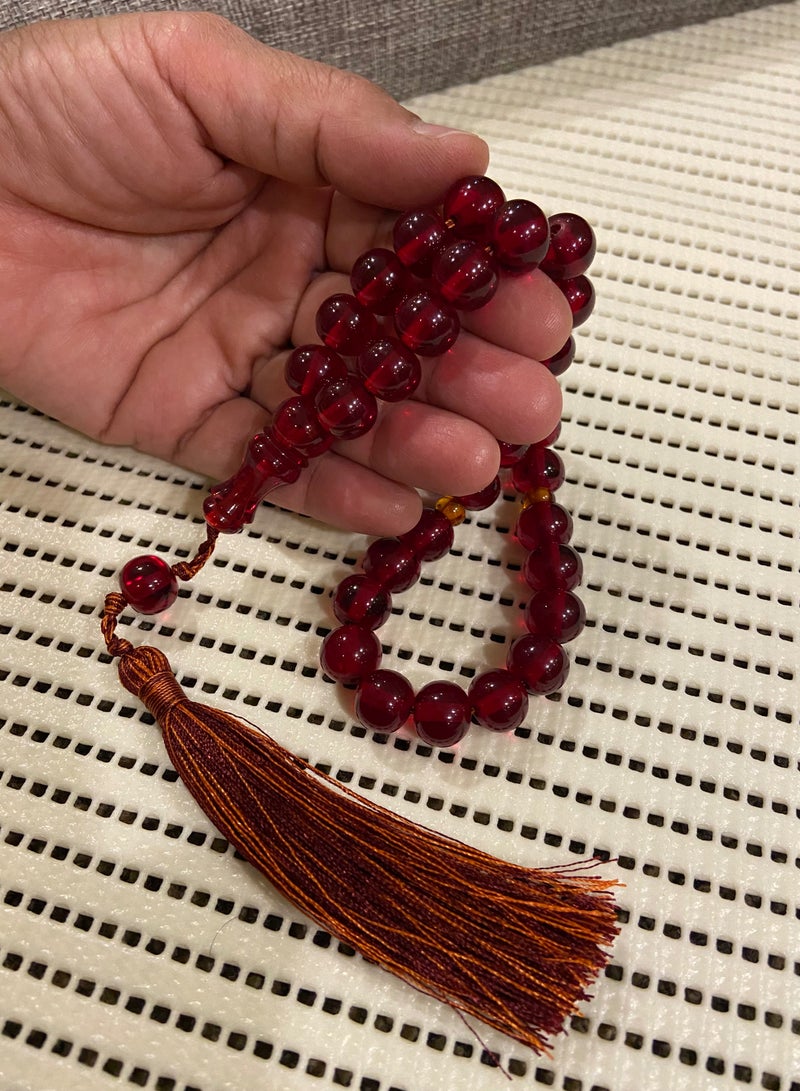 سبحة رجالية من الفاتوران عدد الخرز 33 ومقاس الخرز 12mm*10.5mm - Image 3