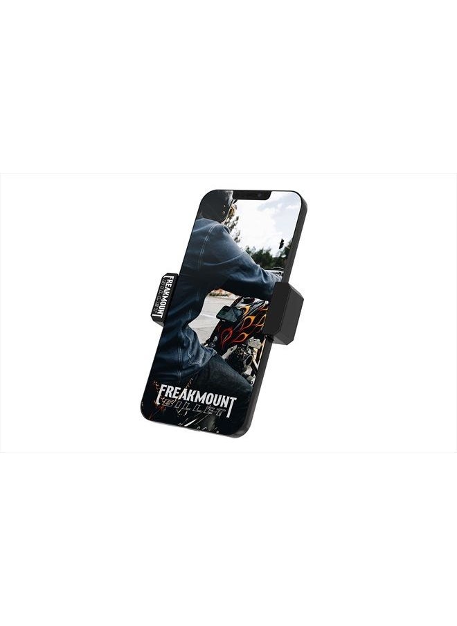 FREAKMOUNT Billet Magnetic Motorcycle Phone Mount - Billet Solid Aluminum Freaky Strong Magnetic Motorcycle Phone Holder - Harley Davidson Motorcycle Accessories - Fits Nearly All Phones  - Image 1