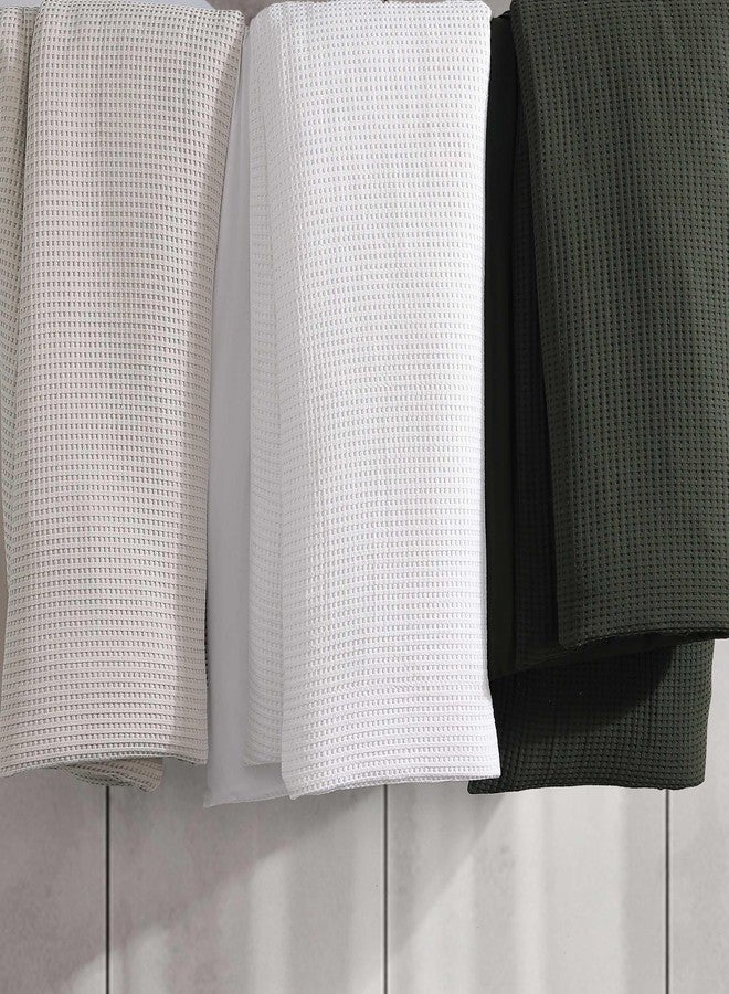 Kenneth Cole - Duvet Cover Queen Size, Reversible & Ultra-Soft Waffle Textured Bedding - 3 Piece Bed Sets with Matching Pillowcases (Solid Green) - Image 5