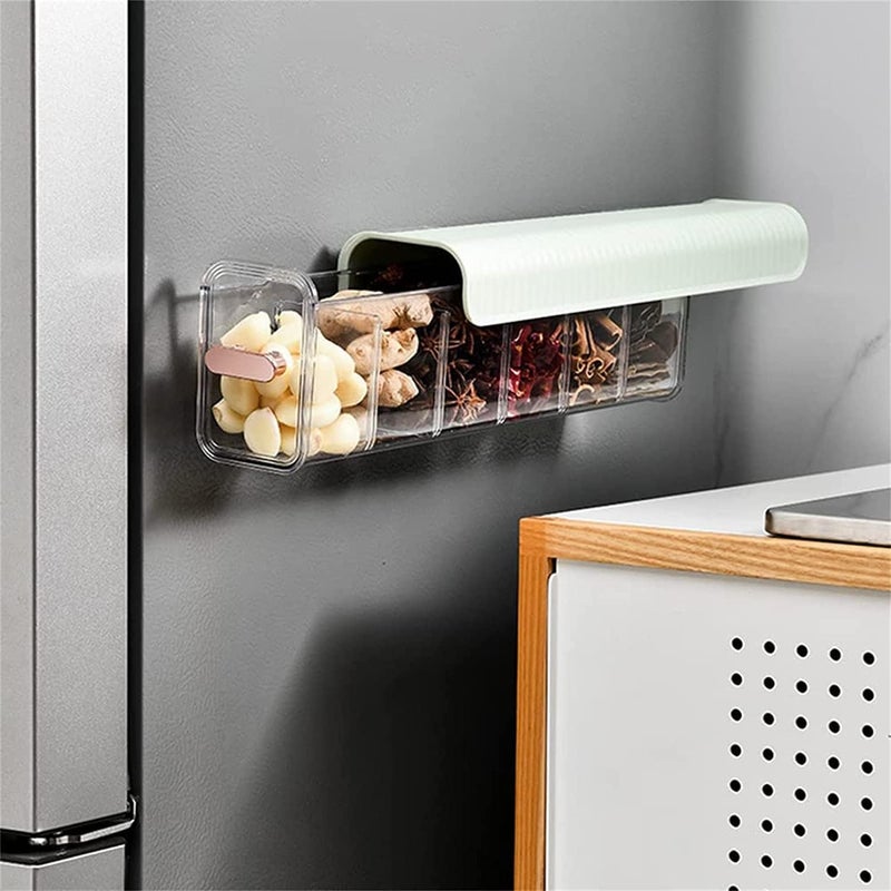 black sparrow 6 cell drawer underware boxNew Wall Hanging Transparent Switchable 6 Cell drawer Fancy SelfAdhesive Anti Dust Storage Box PunchFree Multifunctional Clothes Lingerie - Image 4