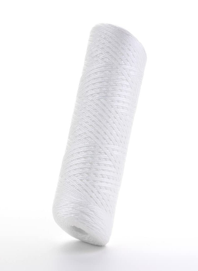 Hydronix SWC-45-1010 Universal Whole House Sediment String Wound Water Filter Cartridge 4.5" x 10" - 10 Micron - Image 1