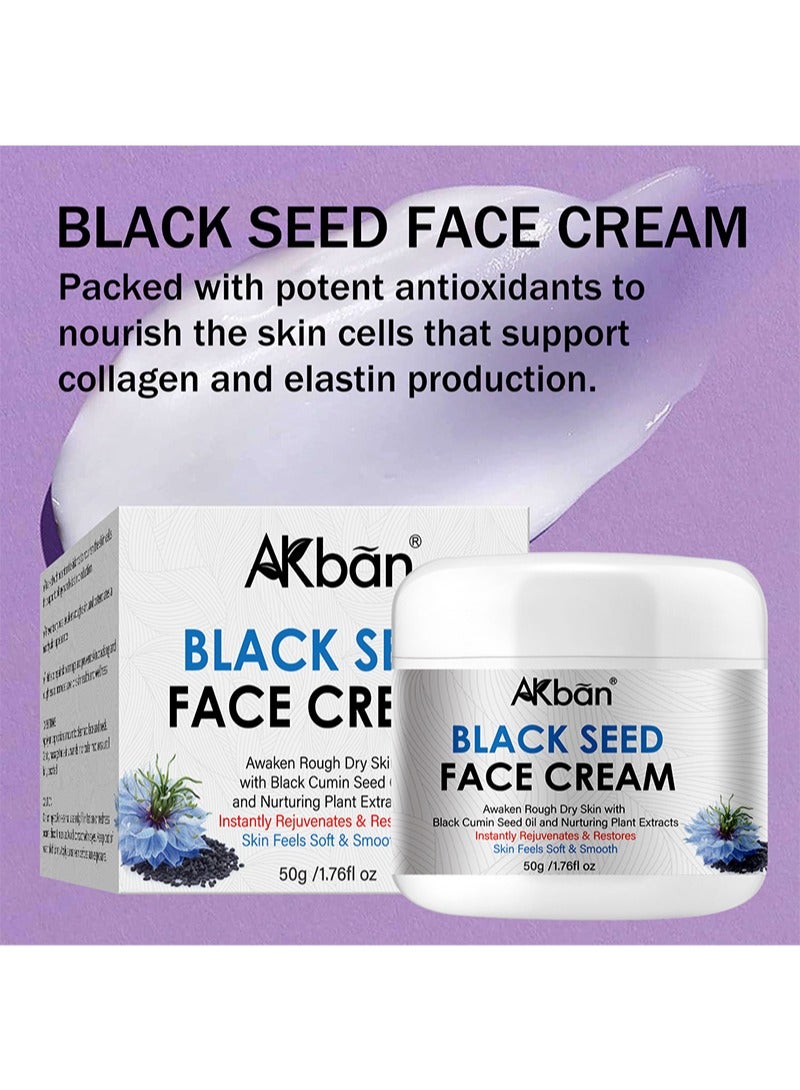 AKban Black Seed Face Cream，Repair Skin Damage, Prevent Skin Cracking And Roughness, Nourish The Skin (50g) - Image 5