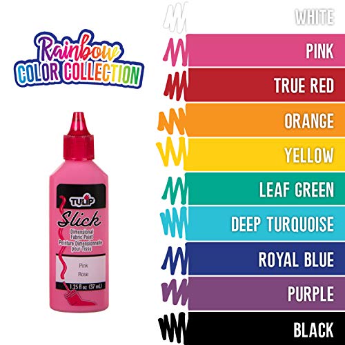 Tulip Puff Paint Kits Rainbow Color Collection, 1.25 Fl Oz (Pack of 10) - Image 4