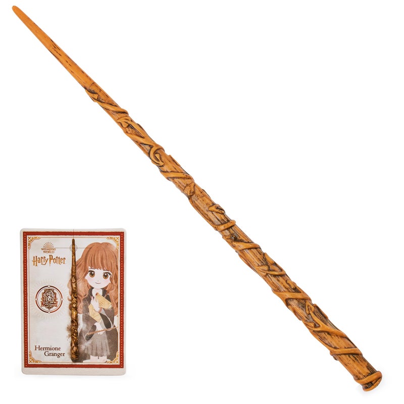 Wizarding World Harry Potter, 12-inch Spellbinding Hermione Granger Magic Wand with Collectible Spell Card, Kids Toys for Ages 6 and up - Image 1