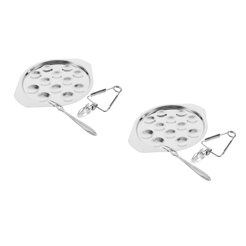 🍳 طبق حلزون من الفولاذ المقاوم للصدأ مجموعة 2 حجم 7 27 0 59 إنش - Image 2