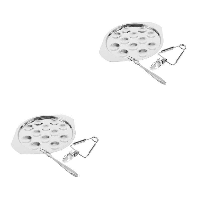 🍳 طبق حلزون من الفولاذ المقاوم للصدأ مجموعة 2 حجم 7 27 0 59 إنش - Image 5