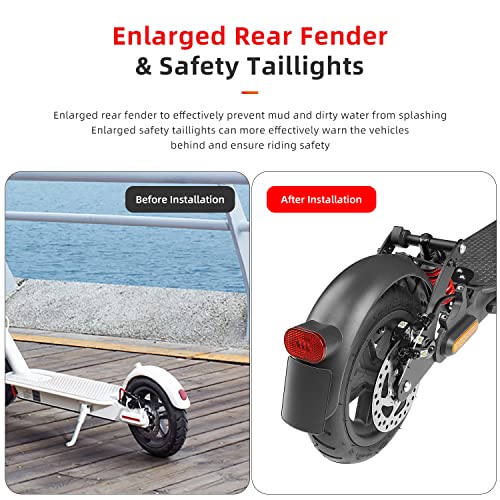 ulip Electric Scooter Rear Suspension Kit Shock Absorber Fender Taillight Accessories for Xiaomi M365 Pro Pro2 Scooter (Pro/Pro2) - Image 4