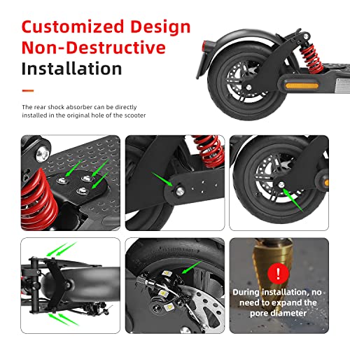 ulip Electric Scooter Rear Suspension Kit Shock Absorber Fender Taillight Accessories for Xiaomi M365 Pro Pro2 Scooter (Pro/Pro2) - Image 3