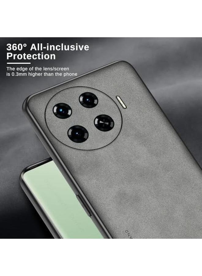إيروريكس - جراب متوافق مع Tecno Spark 20 Pro Plus جراب هاتف من الجلد الصناعي الفاخر لهاتف Tecno Spark 20 Pro Plus مع غطاء حماية من السيليكون باللون الأسود - Image 1