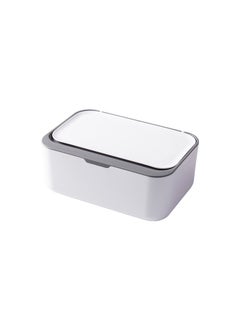 Nordic Simple Wet Paper Tissue Box with Lid Dustproof Moisturizing Storage Tissue Box Household Mask Box with Lid Gray