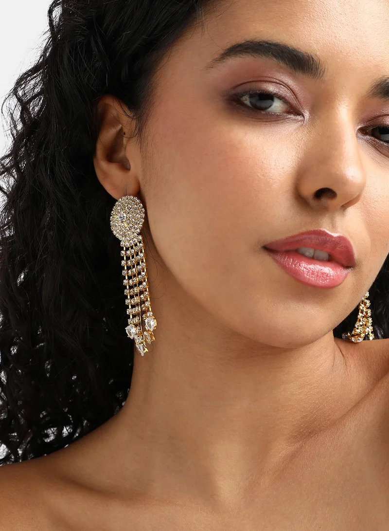 SOHI Crystal Artificial Drop Earring Jewellery