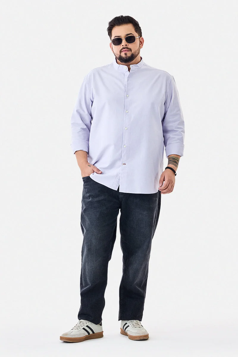 SNITCH 100% Cotton Plus Size Mandarin Shirt