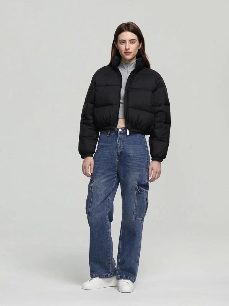KOTTY Women Full Sleeve Solid Puffer Jacket - Image 3