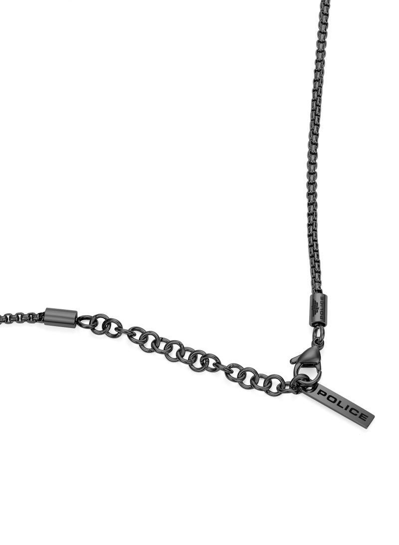 بوليس عقد رجالي فضي متقاطع من الستانلس ستيل مع قلادة صليب - Image 3