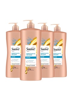 Suave Suave Professionals Shine Conditioner, Moroccan Infusion, 28 Fl Oz (Pack of 4) 