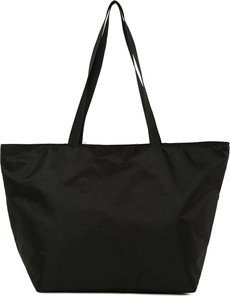 Bagmori Black Striped Beach Bag Printed Beach Bag