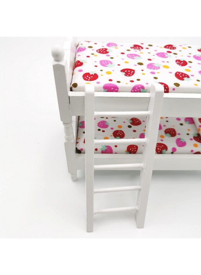 SXFSE Loft Bed, 1:12 Wooden Dollhouse Miniature Furniture Decor Bunk Bed With Ladder, Kids Children'S Bedroom Set Play Toy - Image 4