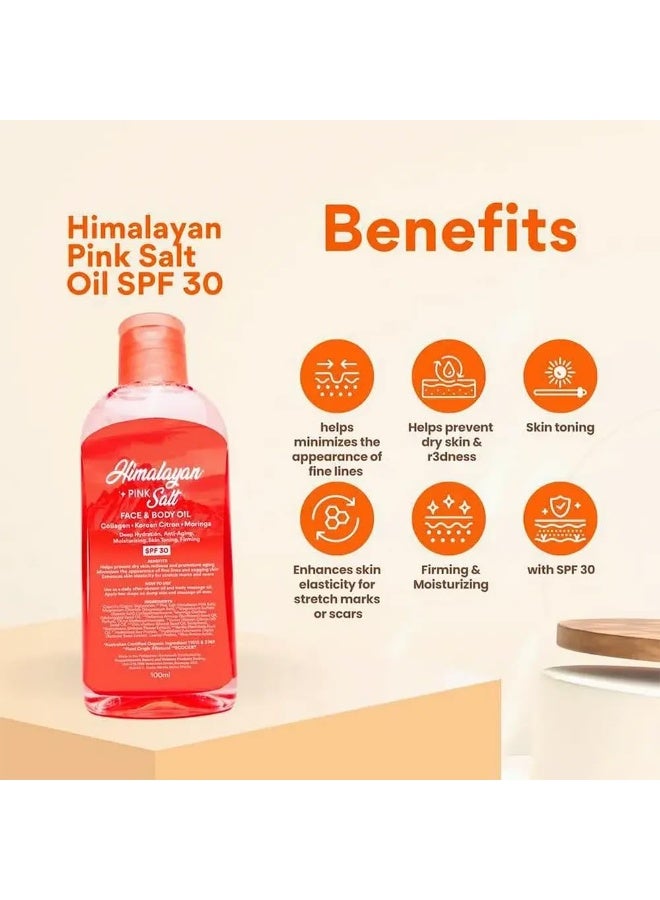 Bonita Pink Salt Face&Body Oil with SPF 30 100ml - Image 5
