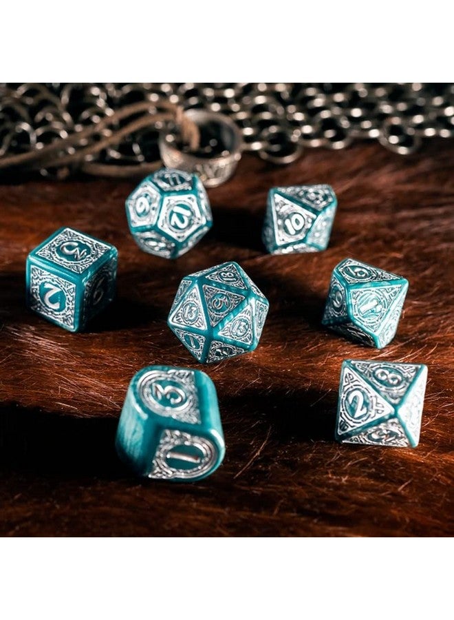 Q WORKSHOP Q-Workshop Viking RPG Dice Set Mjolnir - Image 2