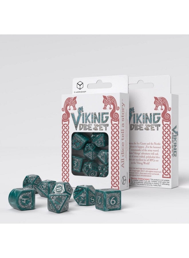 Q WORKSHOP Q-Workshop Viking RPG Dice Set Mjolnir - Image 1