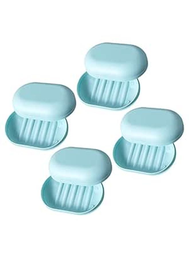 4Pcs Travel Soap Case with Lid Leakproof Portable Soap Holder for Bathroom Camping Gym - Image 1