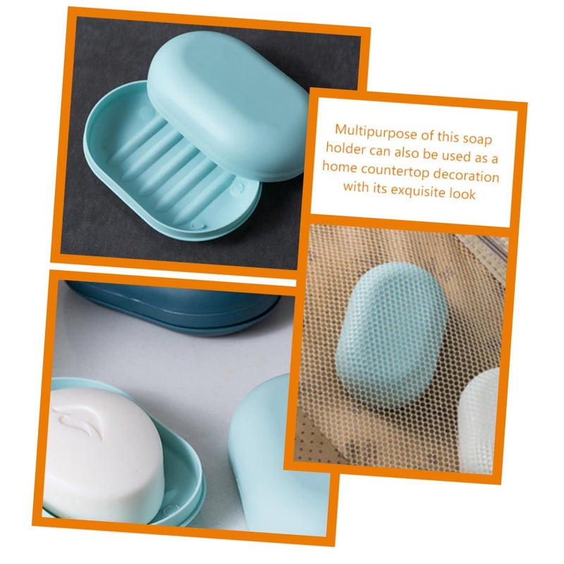 4Pcs Travel Soap Case with Lid Leakproof Portable Soap Holder for Bathroom Camping Gym - Image 4