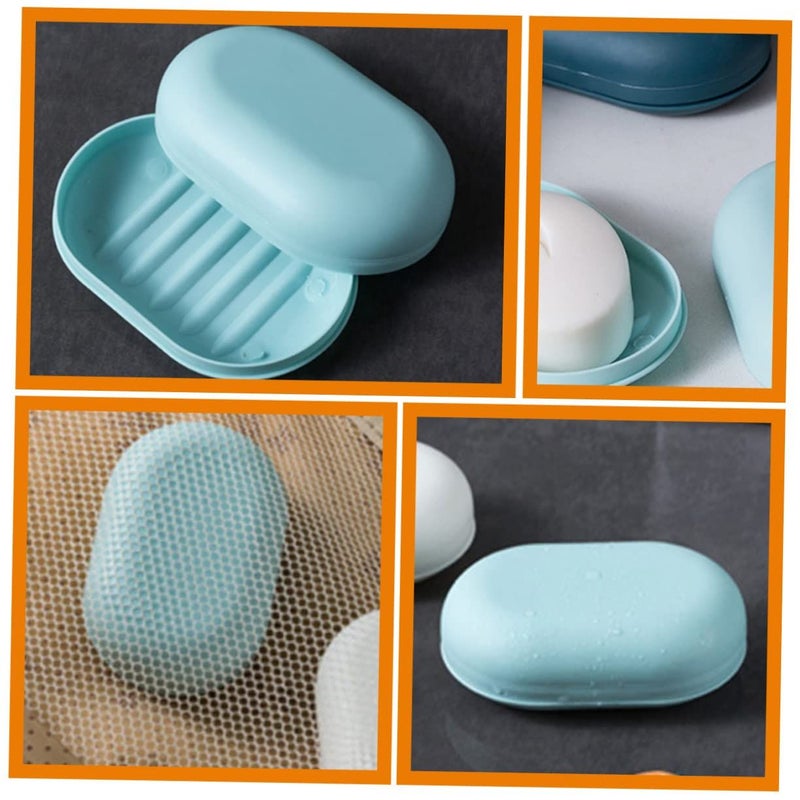 4Pcs Travel Soap Case with Lid Leakproof Portable Soap Holder for Bathroom Camping Gym - Image 3