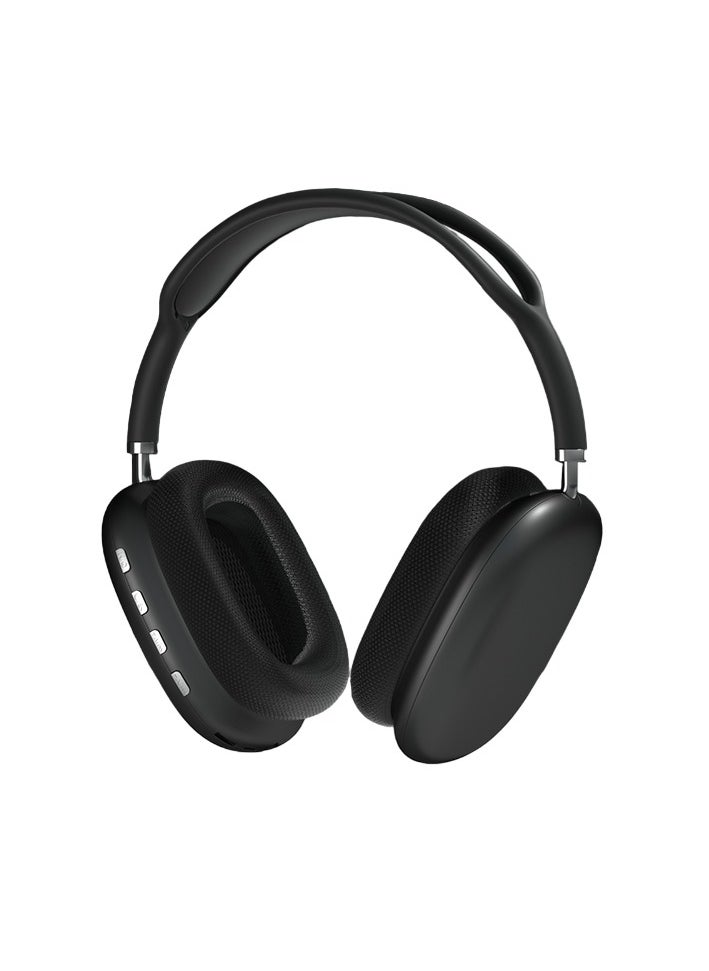 Generic - P9 Pro Wireless Bluetooth Headphones, Active Noise Cancelling Over-ear Headphones With Microphones, Lightweight Hifi Audio Adjustable Headphones, Portable Sports Gaming Headset For Music, (Black) - Image 1