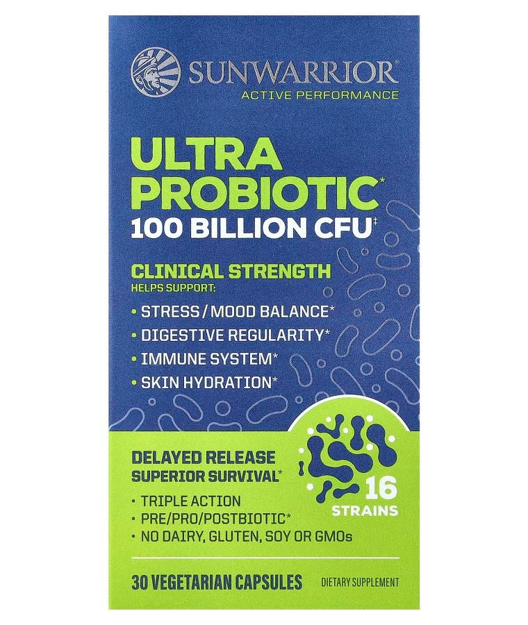 Sunwarrior Ultra Probiotic 30 Vegetarian Capsules
