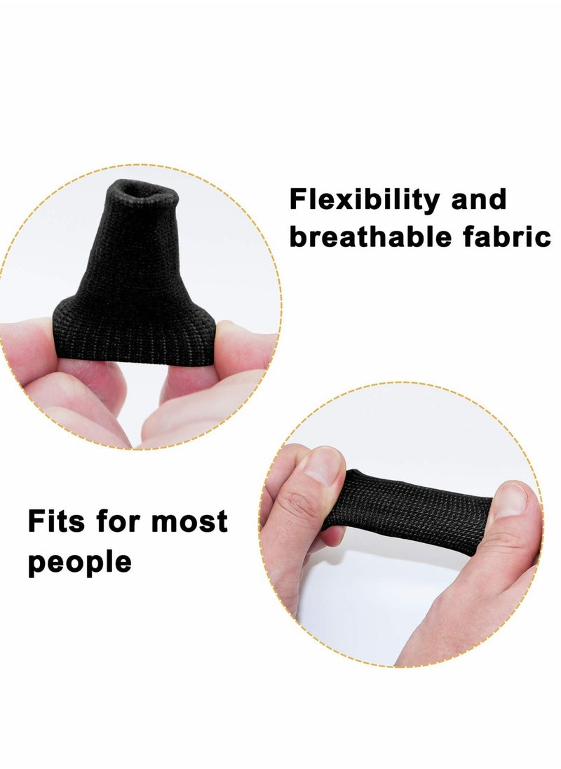 SYOSI Finger Sleeves 10PCS Thumb Splint Brace for Triggger Finger Support Breathable Elastic Finger Tape  - Image 2